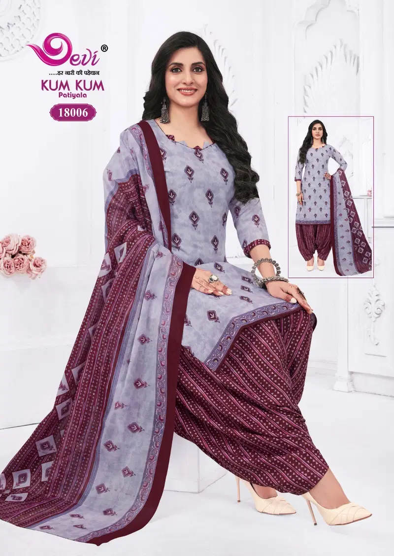 Kumkum Vol 18 By Devi Indo Cotton Printed Readymade Dress Exporters In India